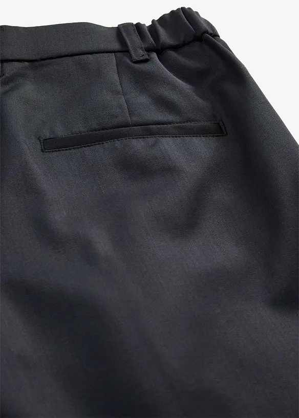 Pantalon de tailleur droit en laine m&eacute;lang&eacute;e douce, bonprix
