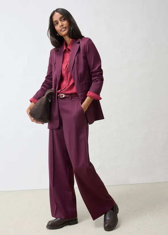 Blazer aus feinem Wollgemisch, bonprix