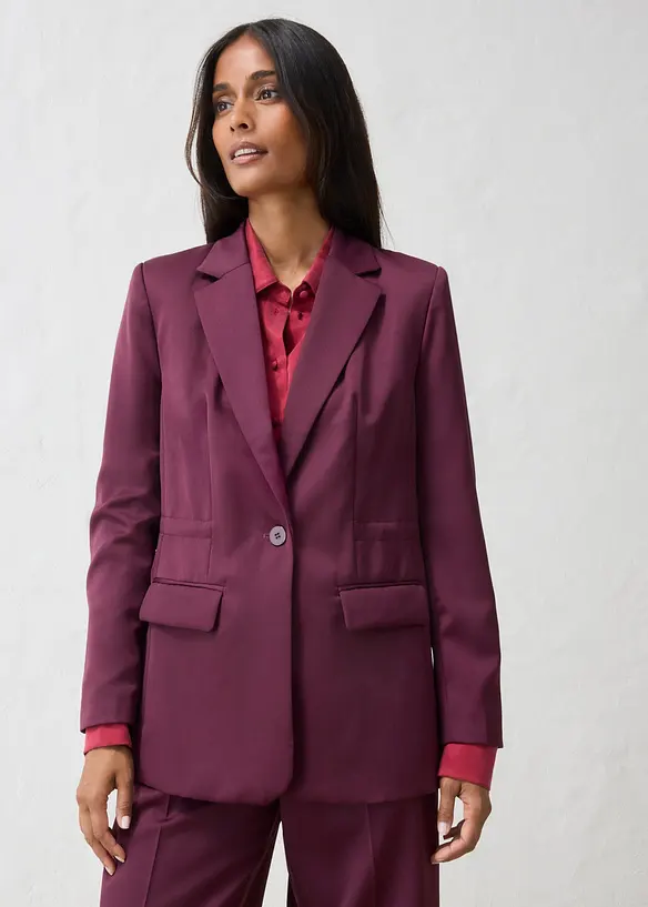 Blazer aus feinem Wollgemisch, bonprix