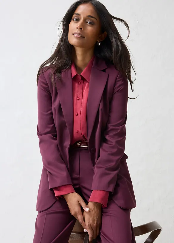 Blazer aus feinem Wollgemisch, bonprix