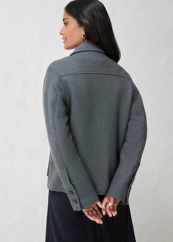 Blouson aus gewalkter Wolle, bonprix
