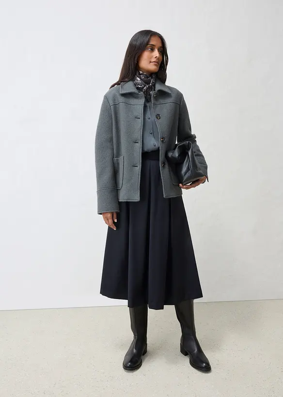 Blouson aus gewalkter Wolle, bonprix