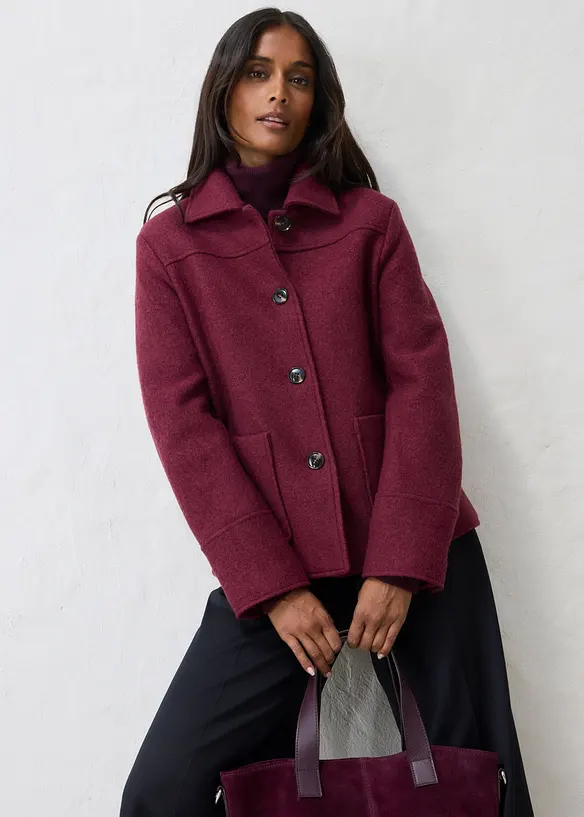 Blouson en laine bouillie, bonprix
