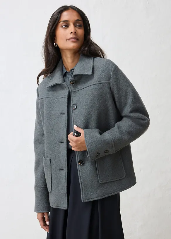 Blouson aus gewalkter Wolle, bonprix