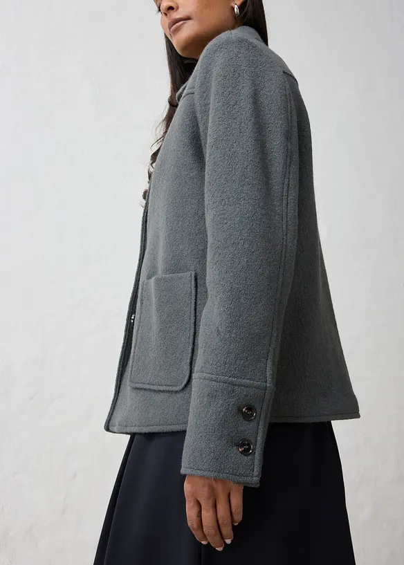 Blouson aus gewalkter Wolle, bonprix