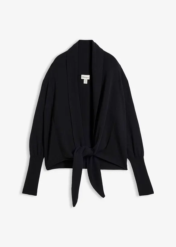 Gilet en maille douce de laine m&eacute;lang&eacute;e, bonprix