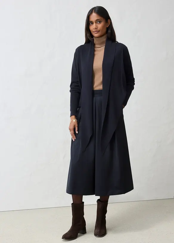 Gilet en maille douce de laine m&eacute;lang&eacute;e, bonprix