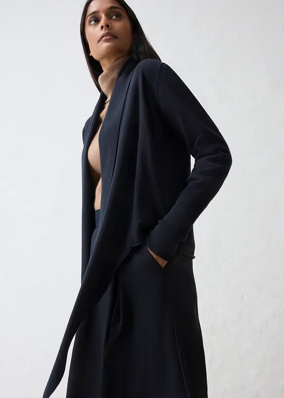 Gilet en maille douce de laine m&eacute;lang&eacute;e, bonprix