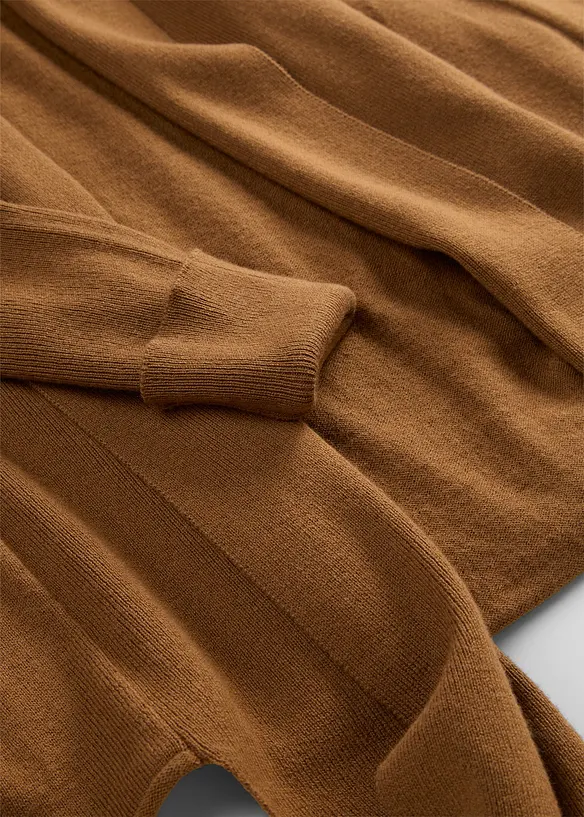 Gilet en maille douce de laine m&eacute;lang&eacute;e, bonprix