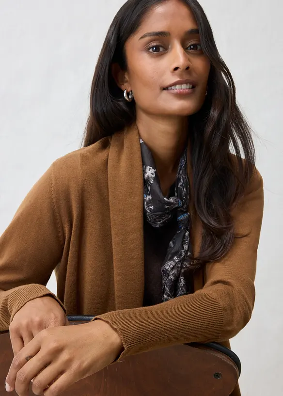 Gilet en maille douce de laine m&eacute;lang&eacute;e, bonprix