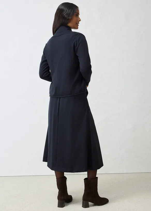 Gilet en maille douce de laine m&eacute;lang&eacute;e, bonprix