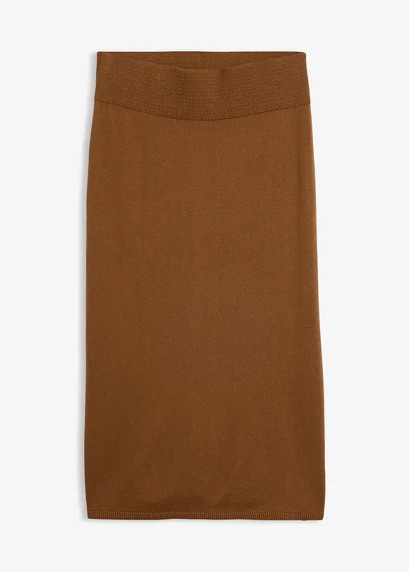 Jupe en laine m&eacute;rinos m&eacute;lang&eacute;e, bonprix