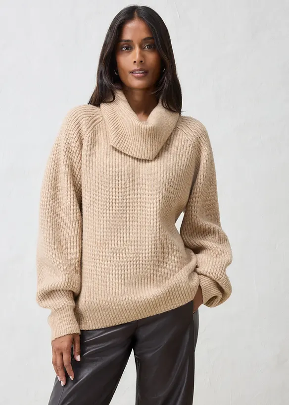 Pullover aus weichem Woll-Mix, bonprix