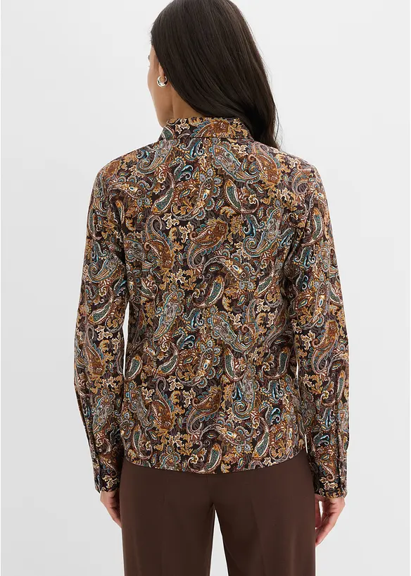 Chemisier en coton extensible, sans repassage, bonprix