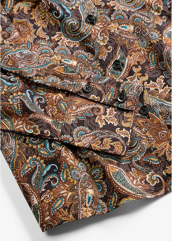 Chemisier en coton extensible, sans repassage, bonprix