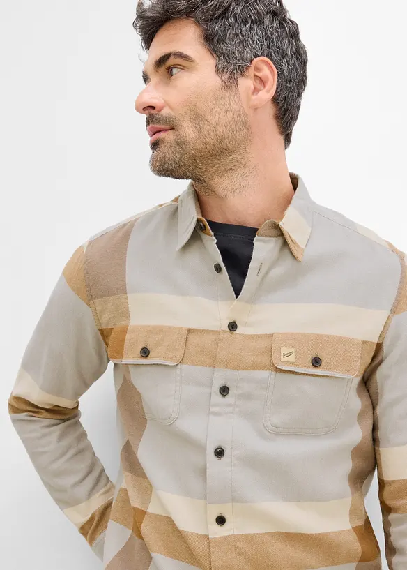 Chemise en flanelle 100% coton, bonprix
