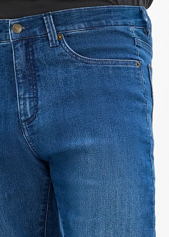 Jean Classic Fit &agrave; doublure chaude en jersey, Straight, bonprix
