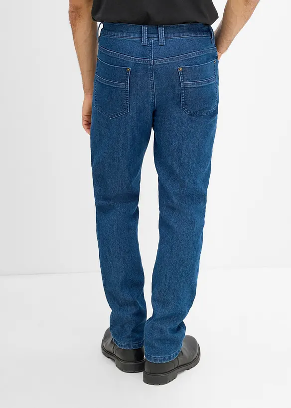 Jean Classic Fit &agrave; doublure chaude en jersey, Straight, bonprix