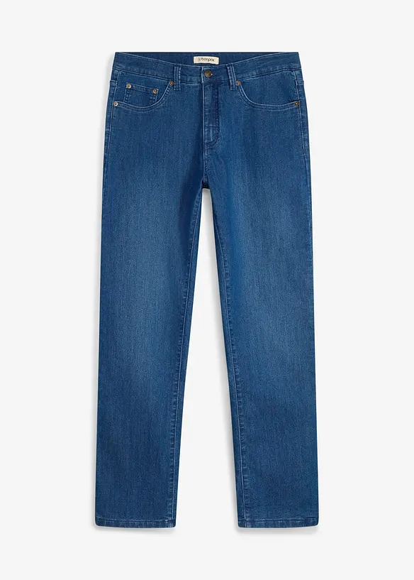 Jean Classic Fit &agrave; doublure chaude en jersey, Straight, bonprix