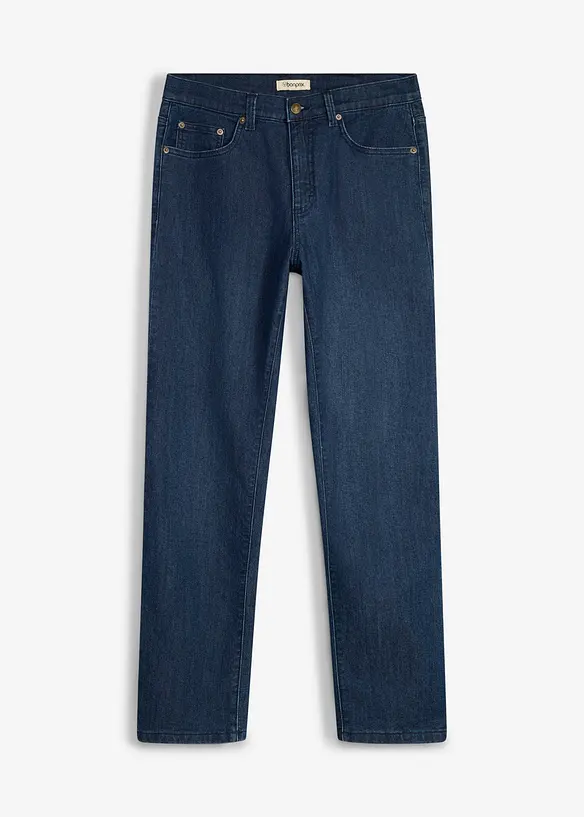 Jean Classic Fit &agrave; doublure chaude en jersey, Straight, bonprix