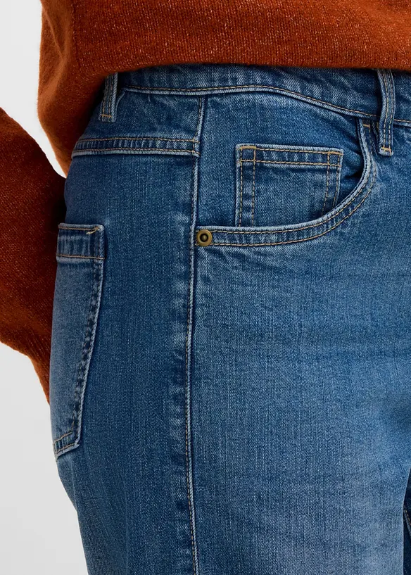 Wide-Leg-Jeans mit Nahtdetails, bonprix