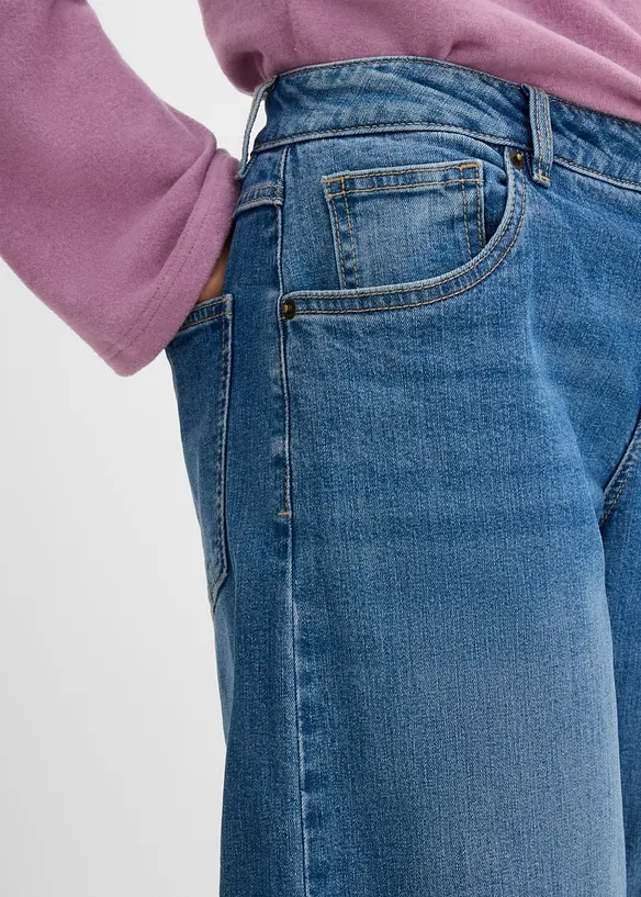 Barrel-Jeans Mid Waist, bonprix