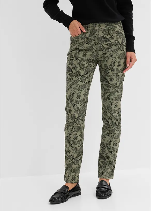 Baumwollstretch-Hose bedruckt, bonprix