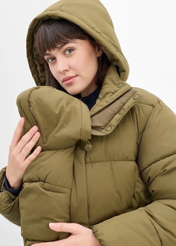 3-in-1-Umstands-Pufferjacke mit Trageeinsatz, wasserabweisend, bonprix