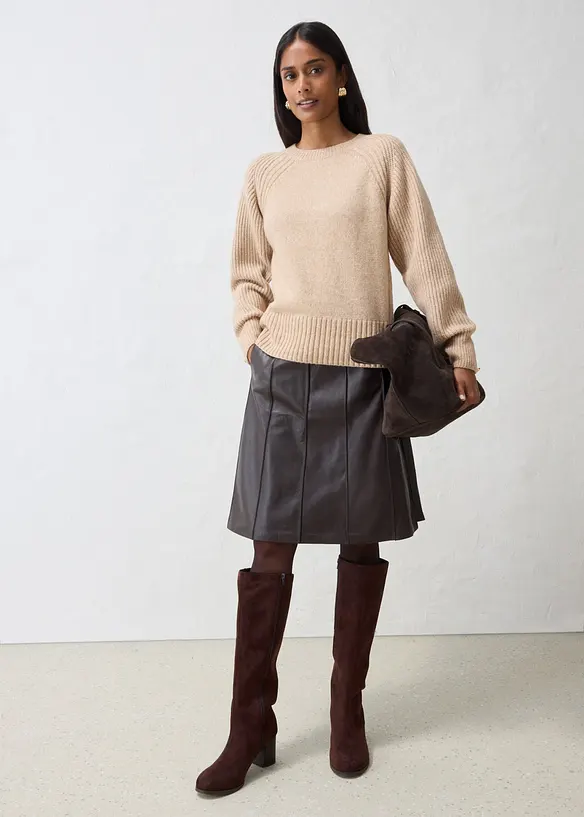 Pull doux en laine majoritaire, bonprix