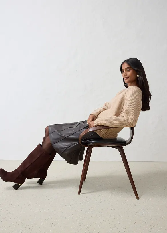Pull doux en laine majoritaire, bonprix