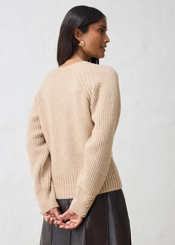 Pull doux en laine majoritaire, bonprix