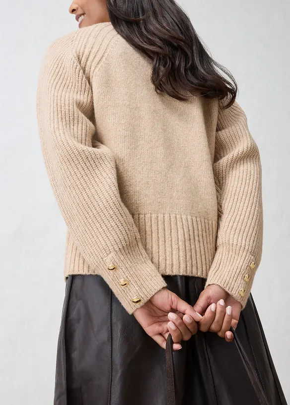 Pull doux en laine majoritaire, bonprix