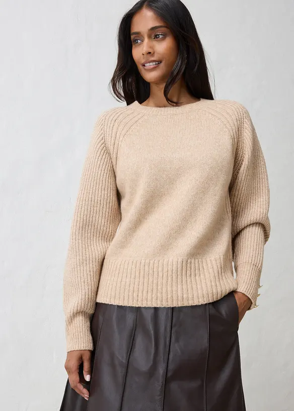 Pull doux en laine majoritaire, bonprix
