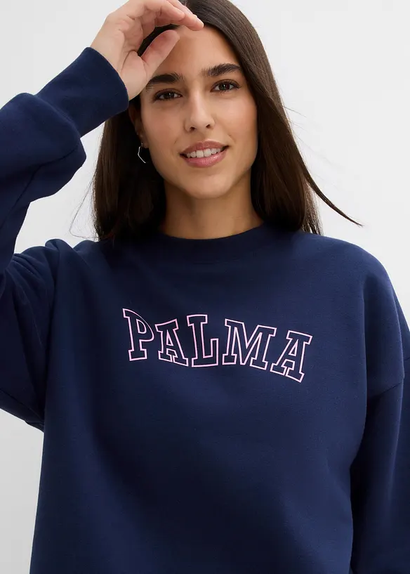 Oversize-Sweatshirt aus Baumwoll-Mix, bonprix