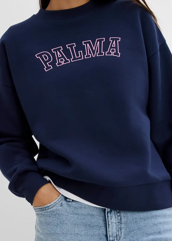 Oversize-Sweatshirt aus Baumwoll-Mix, bonprix