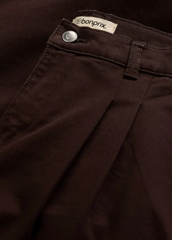 Wide-Leg Bundfalten-Hose mit Bequembund, bonprix