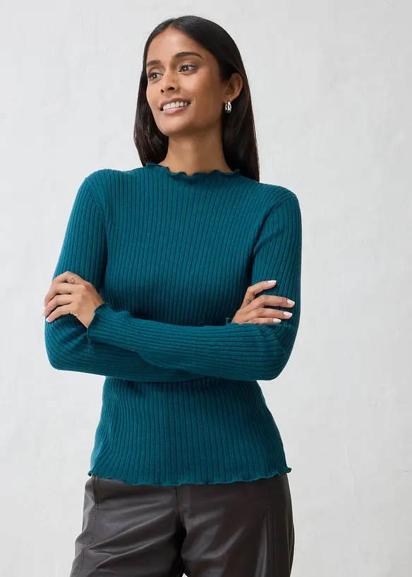 Pullover aus feiner Merinowolle, bonprix