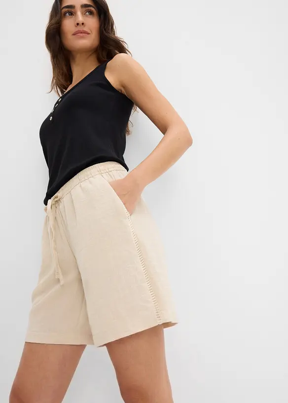 Bermuda &agrave; taille &eacute;lastiqu&eacute;e, bonprix