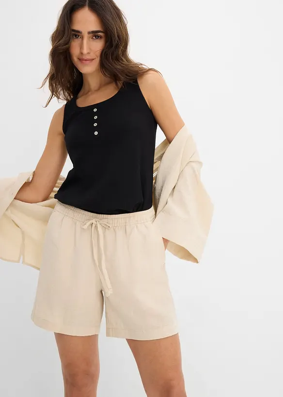 Bermuda &agrave; taille &eacute;lastiqu&eacute;e, bonprix