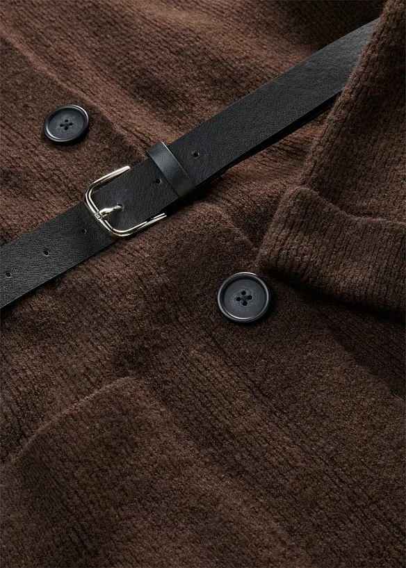 Gilet en maille avec ceinture, bonprix