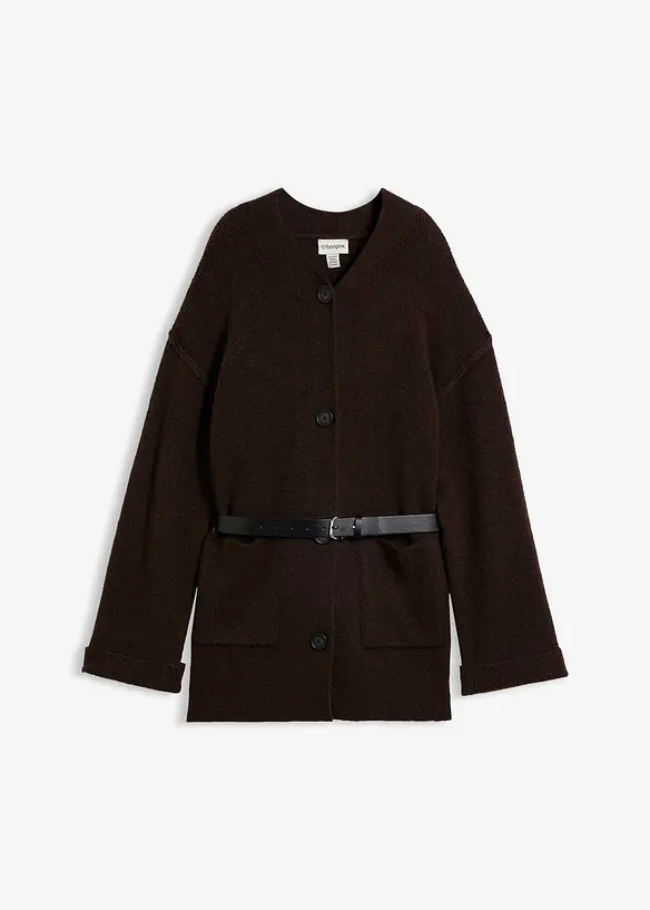 Gilet en maille avec ceinture, bonprix