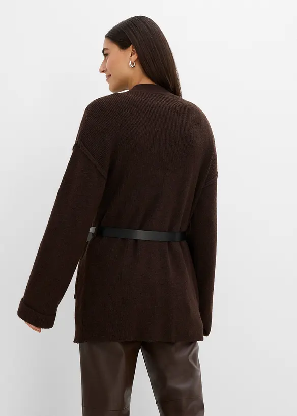 Gilet en maille avec ceinture, bonprix