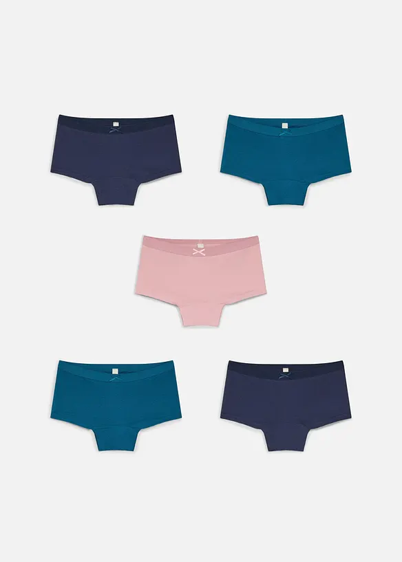 Lot de 5 culottes coton, bonprix