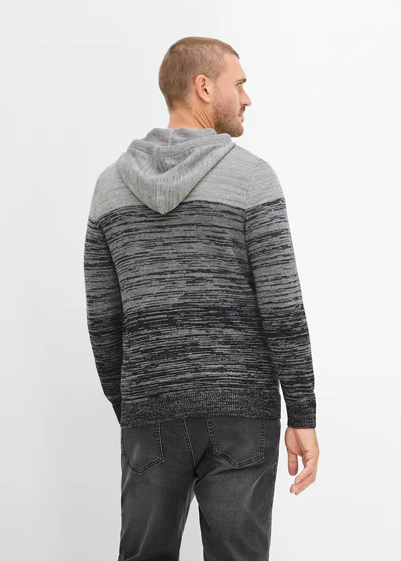 Feinstrick-Kapuzenpullover in Regular Fit, bonprix