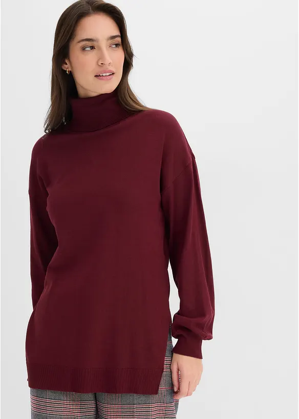 Rollkragenpullover aus Viskose-Mix, bonprix