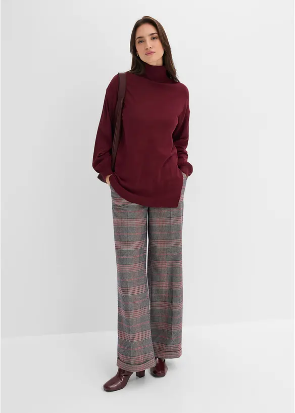 Rollkragenpullover aus Viskose-Mix, bonprix