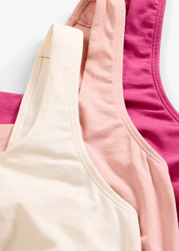 Lot de 3 brassi&egrave;res coton extensible, bonprix