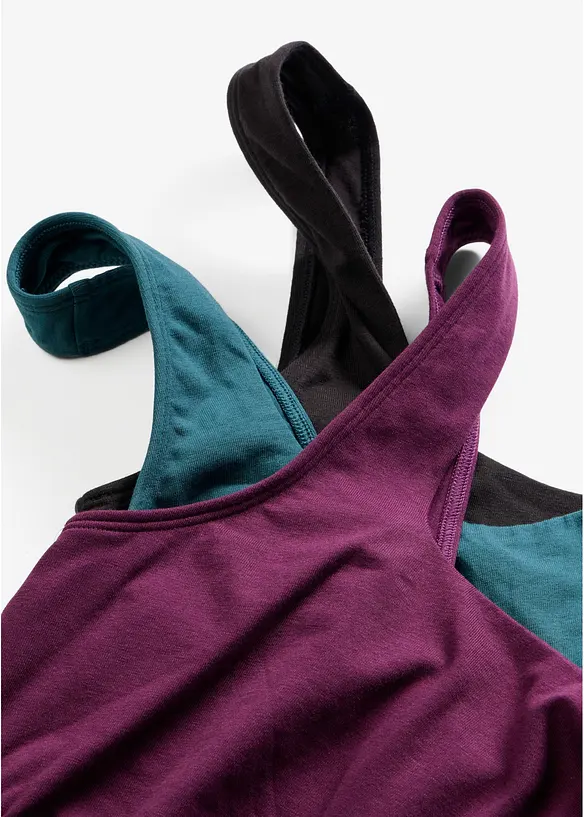Bustier mit Bio-Baumwolle (3er Pack), bonprix