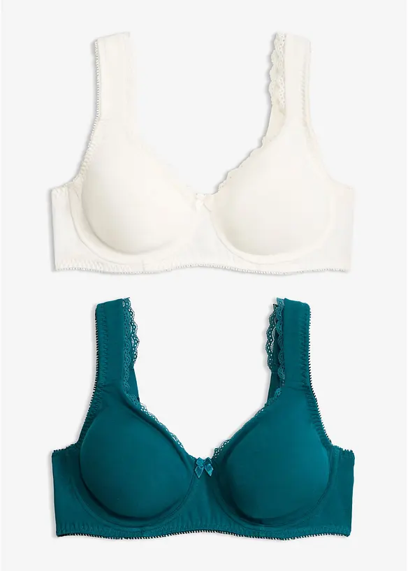 Minimizer T-Shirt-BH mit B&uuml;gel mit Bio-Baumwolle (2er Pack), bonprix