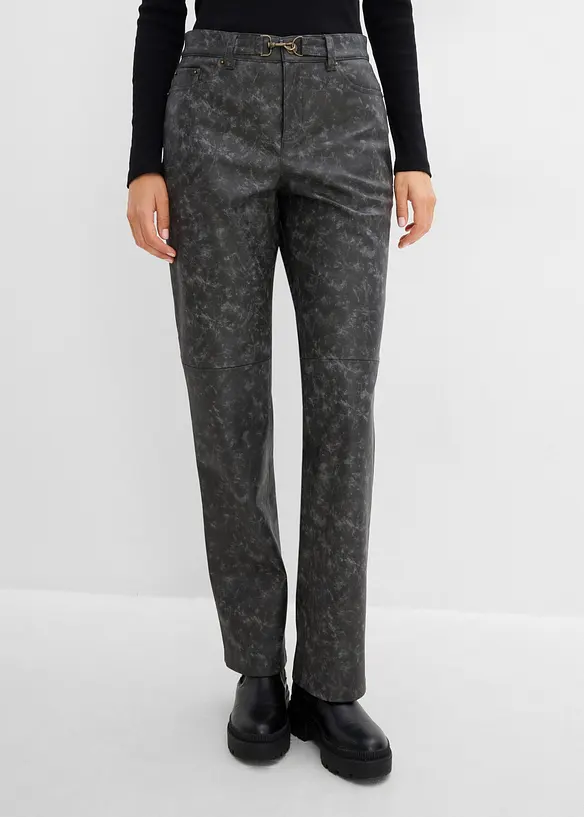 Pantalon enduit, aspect vieilli, bonprix